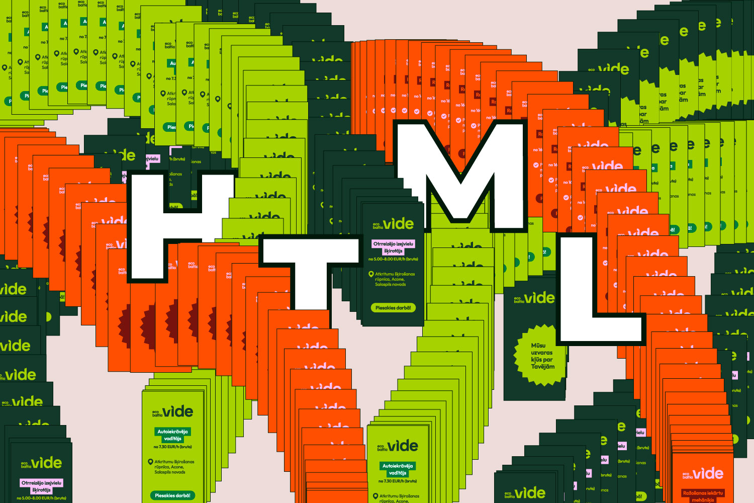 HTML baneru izstrāde Eco Baltia vide vakanču kampaņai