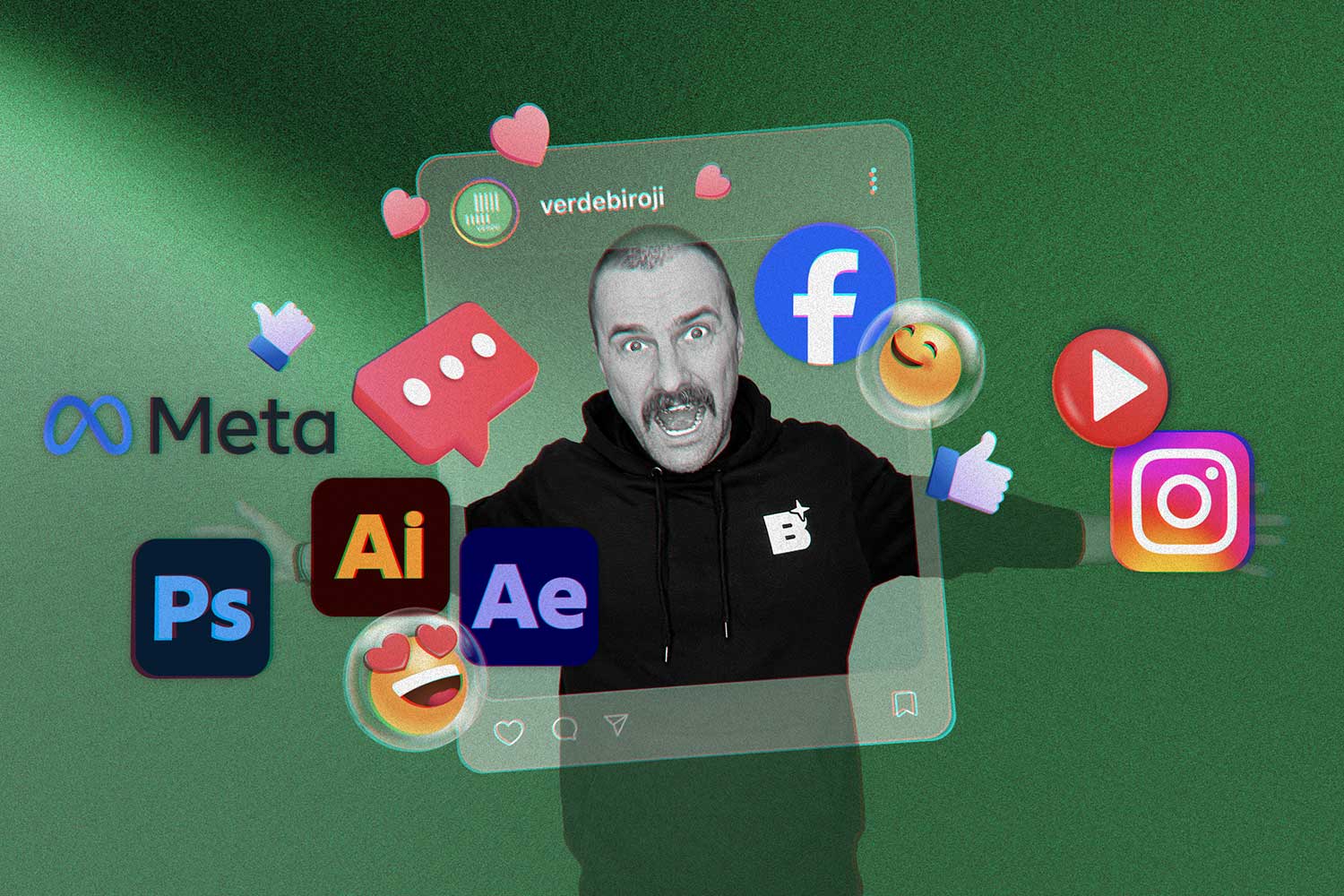 No statiskām bildēm līdz 2D animācijai: dinamiskas META reklāmas korporatīvā video veidošana bez filmēšanas